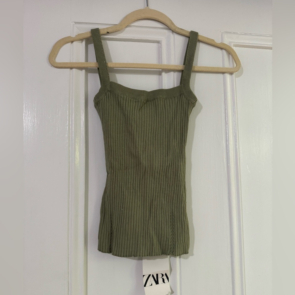 Zara ribbed tank top